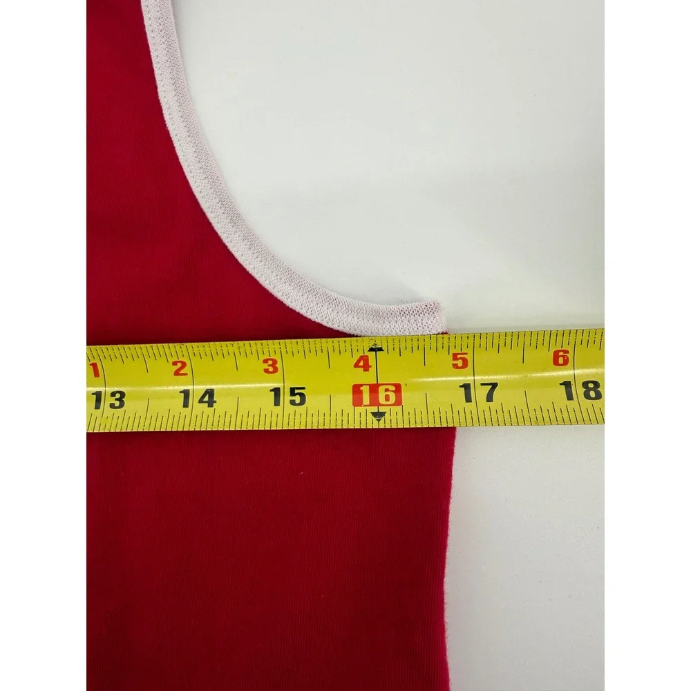 Jordan Jumpman Chicago Skyline Tank Top Kids XL Red Cotton Graphic Sportswear